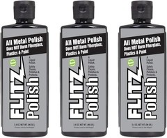 Metal Polish Liquid 3.4 Ounce 3 Pack Multi Purpose Cleaner for Aluminum Chrome