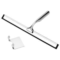 All-Purpose Shower Squeegee 10” Golden Color Silicone Scrape Stainless Steel Ha