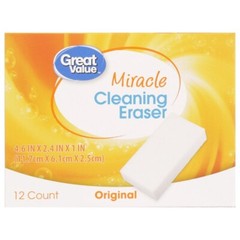 New Great Value Original Miracle Cleaning Eraser, 12 Count