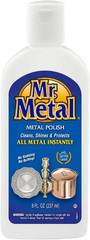 Pulidor liquido metal 8oz multiuso no abrasivo limpia plata laton acero y cromo