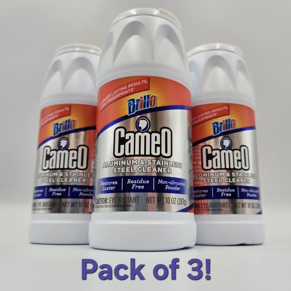 3 Cameo 10 oz Stainless Steel & Aluminum Cleaner Non Abrasive Multi Surface