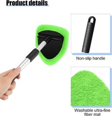 Car Windshield Cleaner Tool, Vehicle Window Detailing Cleaning Ki Color: Green