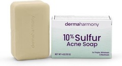 10% Sulfur Acne Bar Soap, Acne Treatment Bar for Face & Body, 4 oz – Helps Clear