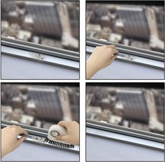 2pcs 2 in 1 Groove Crevice Cleaning Brush Window Track Cleaning
