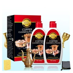 Copper & Brass Cleaner and Polish – 17.6 Oz Gentle Copper Polishing Cream for…