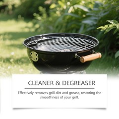 Fast-Acting Heavy-Duty Grill Degreaser Spray, 120ml BBQ Grill Degreaser Cleaner