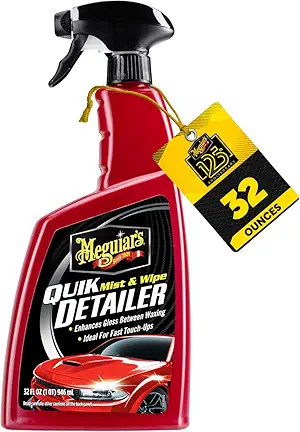 Quik Detailer, Mist & Wipe Car Detailing Spray, Clear Light 32 Fl Oz (Pack of 1)