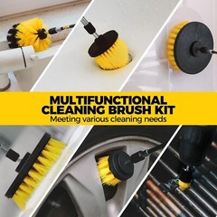 Versatile 23-Pack Drill Brush Set with Sponge & Wool Pads for Effective Cleaning