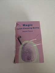 Magic Toilet Cleaning Bottle Peach Flavor Tank Cleaner Gel Freshener New