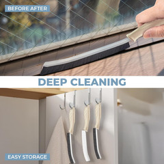 3Pcs Cleaning Brush – Includes Soft Bristle, Hard Crevice, Multifunctional Grout