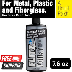 FLITZ Multi-Purpose Metal Polish Liquid 7.6oz – Tarnish & Rust Remover- FreeShip