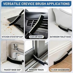 23Pcs Crevice Cleaning Brush Set, Hard Bristle Scrub Brushes Tools for Deep C…