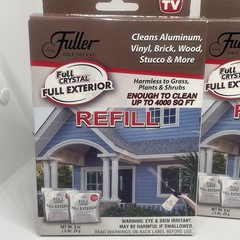 2 Fuller Brush Full Crystal Exterior Kit Clean Aluminum Vinyl Brick Wood Stucco