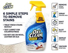 OxiClean Carpet & Rug Stain Remover Liquid Spray, 24 Fluid Ounce