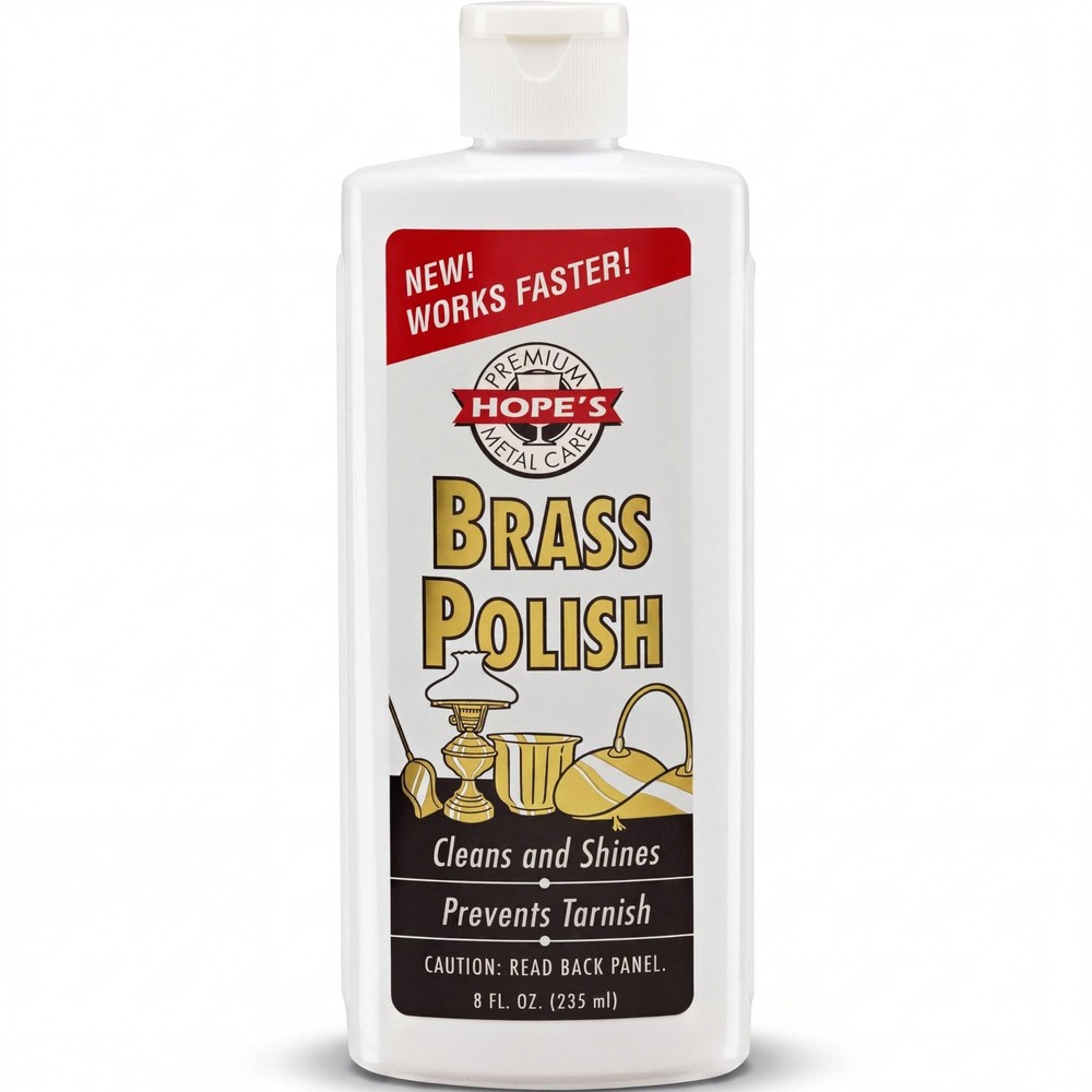 Brass Copper Silver Metal Polish Cleaner Protective Tarnish Remover 8 fl oz