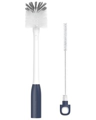 Bottle Brush with Straw Cleaner, Navy Blue, 1 Pack