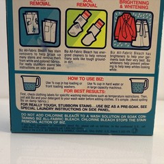 Vintage BIZ Bleach Laundry Detergent 30 Oz Proctor & Gamble UV Neon 25% Full