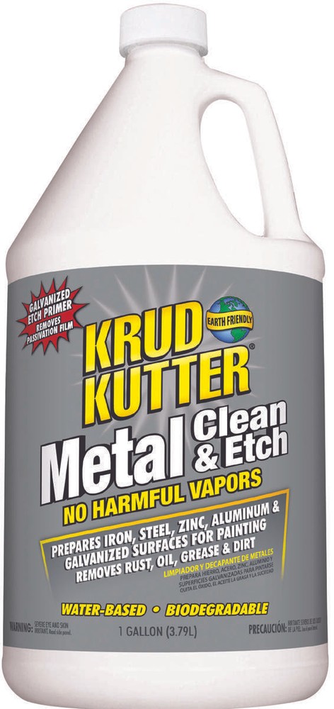 Metal Clean and Etch, Liquid, Mild, Translucent Orange, 1 gal, Bottle