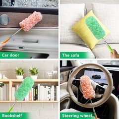 2-Pack Extendable Microfiber Feather Dusters for Effortless Cleaning