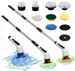 Electric Spin Scrubber- Ditch the Scrubbing! Long Handle Shower Scrubber with…