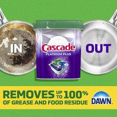(2 Pack) Cascade Platinum Plus Dishwasher Detergent Pods Fresh 47 Count Pacs