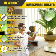 5 Pcs Extendable Lambswool Duster, 35-55” Aluminum Handle