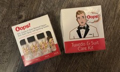 Oops Tuxedo & Suit Care & Dirt Grease & Stain Remover Spray Wedding Kit NEW