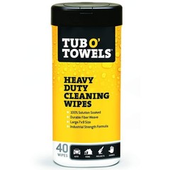 Tub O’Towels Heavy Duty Fiber Weave Cleaning Wipes 8 in. W x 7 in. L 40 pk