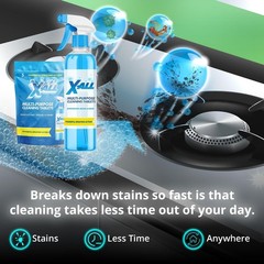 X-ALL Multi-Purpose Cleaner – Spray Bottle and 5x Cleaning Tablets