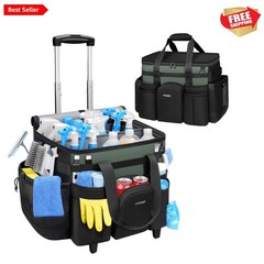 Durable 900D Oxford Fabric Cleaning Caddy with Wheels – Housekeeper’s Companion