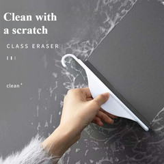 Mini Plastic Glass Mirror Scraper Holder Window Shower Cleaning Wiper Tool Bathr