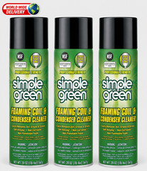 Simple Green Foaming Coil Cleaner HVAC Air Conditioner 20 oz Pack of 3