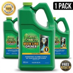 GREEN GOBBLER 1 Gal Drain Cleaner Grease Clog Remover Main Line Opener Toilet