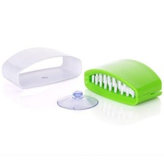 Suction Cup Cleaning Brush – Double-Sided Kitchen Scrubber for Cutlery, Chops…