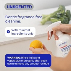 27.1 Fl Oz Fruit & Vegetable Wash – Unscented Food-Safe Cleaner