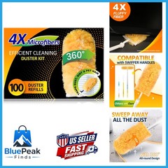 Multi Surface Duster Refills 360-Degree Heavy Duty 100 Count for Swiffer Dusters