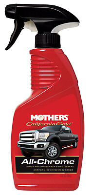 Mothers 05222 California Gold All-Chrome Quick Polish Cleaner, 12-oz. – Quantity