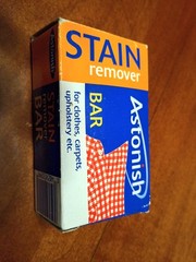 Astonish Stain Remover Bar Clothes Carpet Upholstery Pre Laundry Fabric 75g.