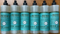 MRS. MEYER’S CLEAN DAY Liquid Dish Soap Basil Scent 6 Pack Each 16 fl. oz