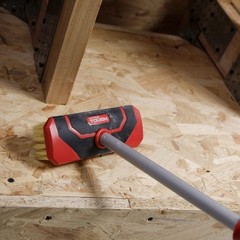 Heavy Duty Scrub Brush W/ Threaded Socket Non-Slip Grip Durable Cleaning Tool US