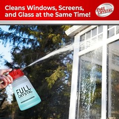 Window Cleaning Kit – 16 oz Glass Cleaner and Bottle with 27 ft , Each 4 oz B…