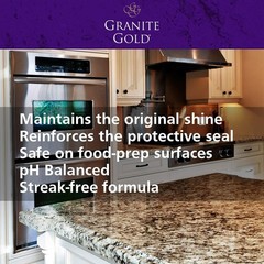 Granite Gold Stone Polish Spray 24 fl oz Countertops Quartz Marble