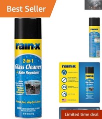 18 Ounce Rain-X Glass Cleaner with Rain Repellent – Perfect for Clear Driving