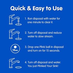 Garbage Disposal Cleaner, Freshener & Odor Removing Balls, Easy to Use, Fresh Le