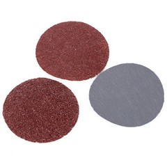 100Pcs Durable Emery Papers Round Sheets for Polishing Wood Metal Yellow