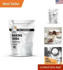 Non-GMO Baking Soda, 20 Oz – Pure Sodium Bicarbonate for Cooking & Cleaning