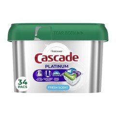 Cascade Platinum Dishwasher Pods, Dishwasher Detergent, Dish Detergent Soap, Fre