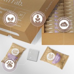FAB TAB Plastic-Free Dishwashing Tablets – Eco-Friendly Dishwasher Detergent 30