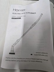 Homitt Cordless Power Scrubber HM115C – 4 Brush Heads – Bathroom Shower Walls