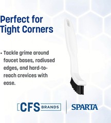 Flo-Pac Grout Brush Detail Crevice Brush, Firm Che